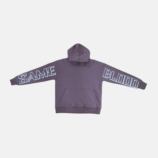 Washed Purple Graphic Hoodie